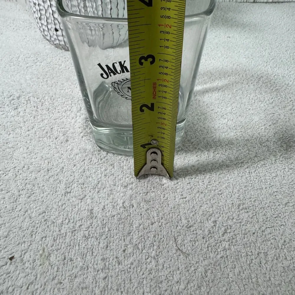 Jack Daniels Old No.‎ 7 Brand Square 8oz Low Ball Tumbler Rocks Glass
